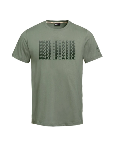 Camiseta Make Life a Ride cab. caqui